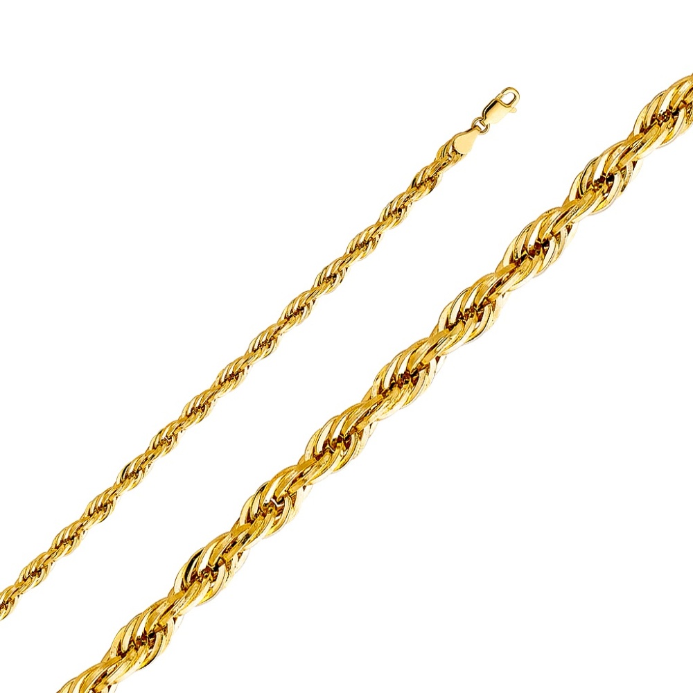 NEW 14k Solid gold rope chain 24’inch - Picture 2 of 5
